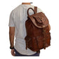 Vintage Cowhide Leather Backpack