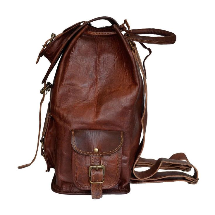 Vintage Cowhide Leather Backpack