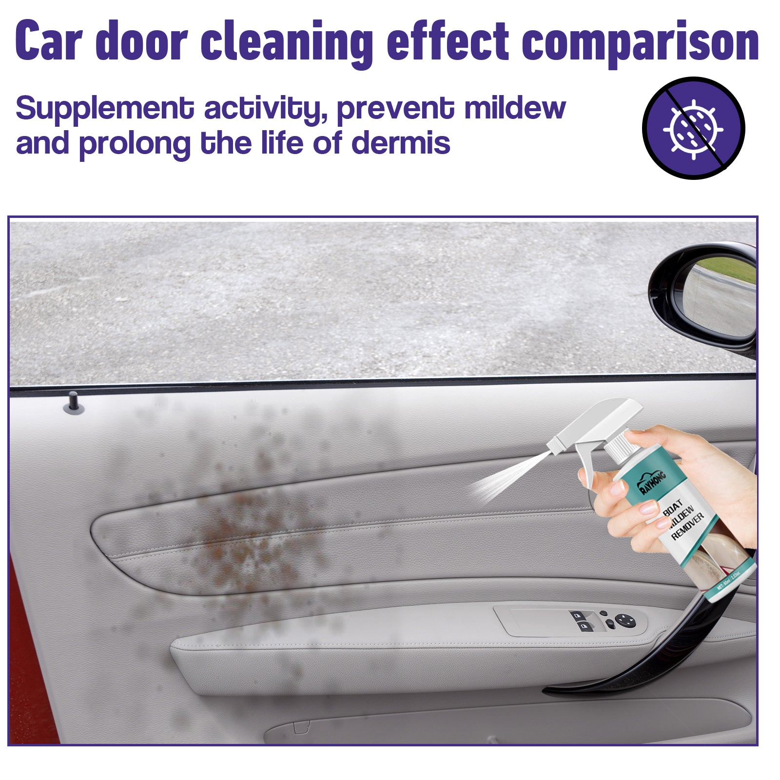 Boat Mildew Remover, Interior Ceiling Fabric Leather Seat Mildew Removing Mildew Spot Cleaning And Maintenance Agent