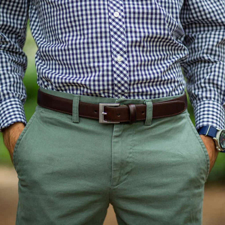 Men's Classic Leather Belt | Brown