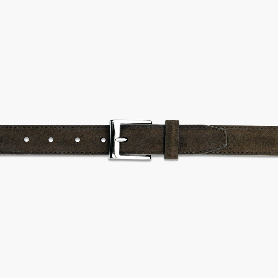 Men's Classic Leather Belt | Dark Olive Suede