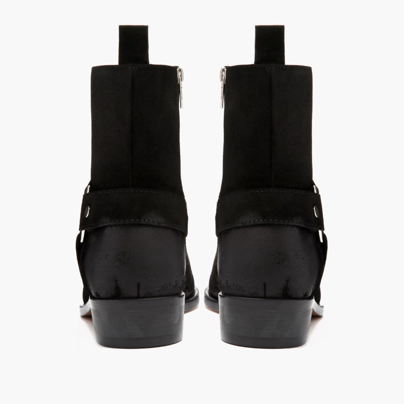 [S] Harness | Black Suede