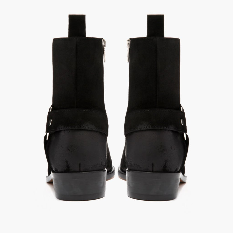 [S] Harness | Black Suede