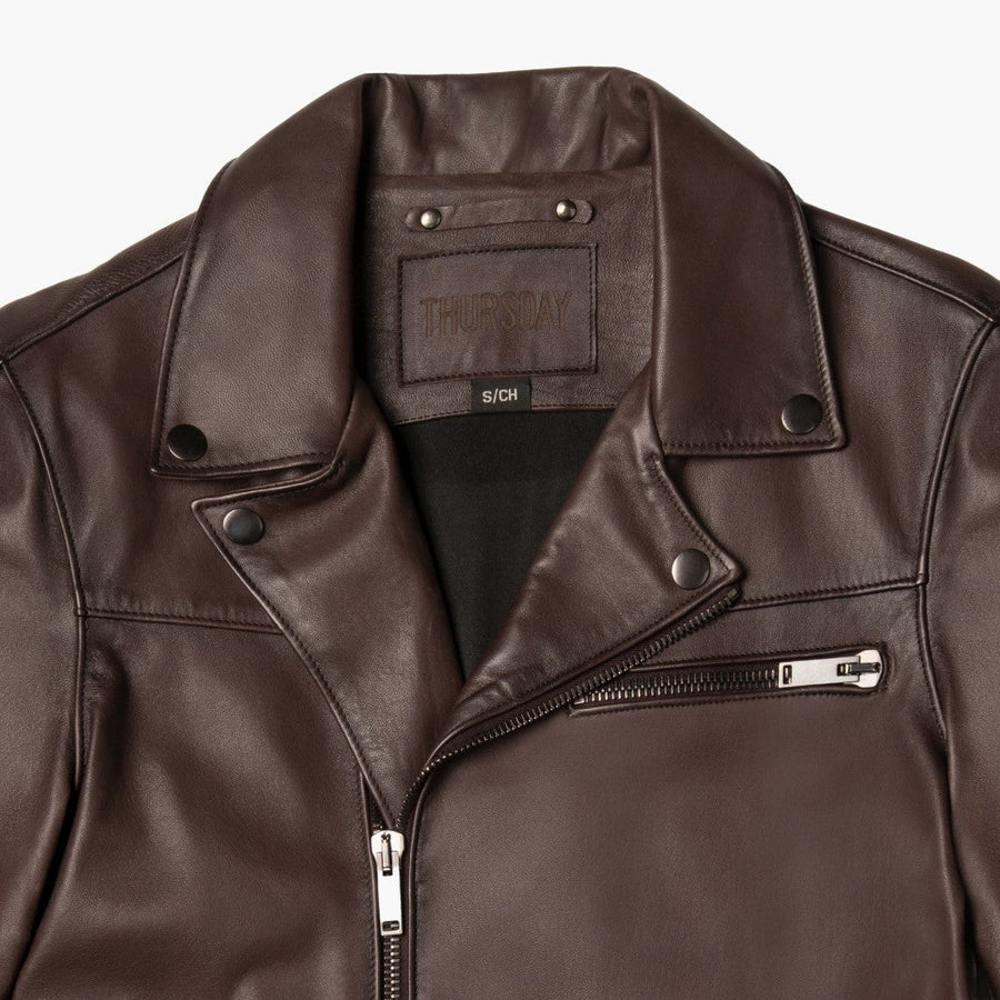 [W] Motorcycle Jacket | Old English