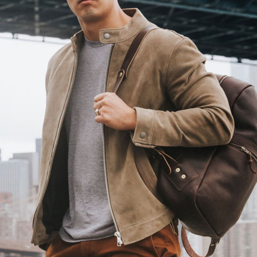 [S] Racer Jacket | Taupe