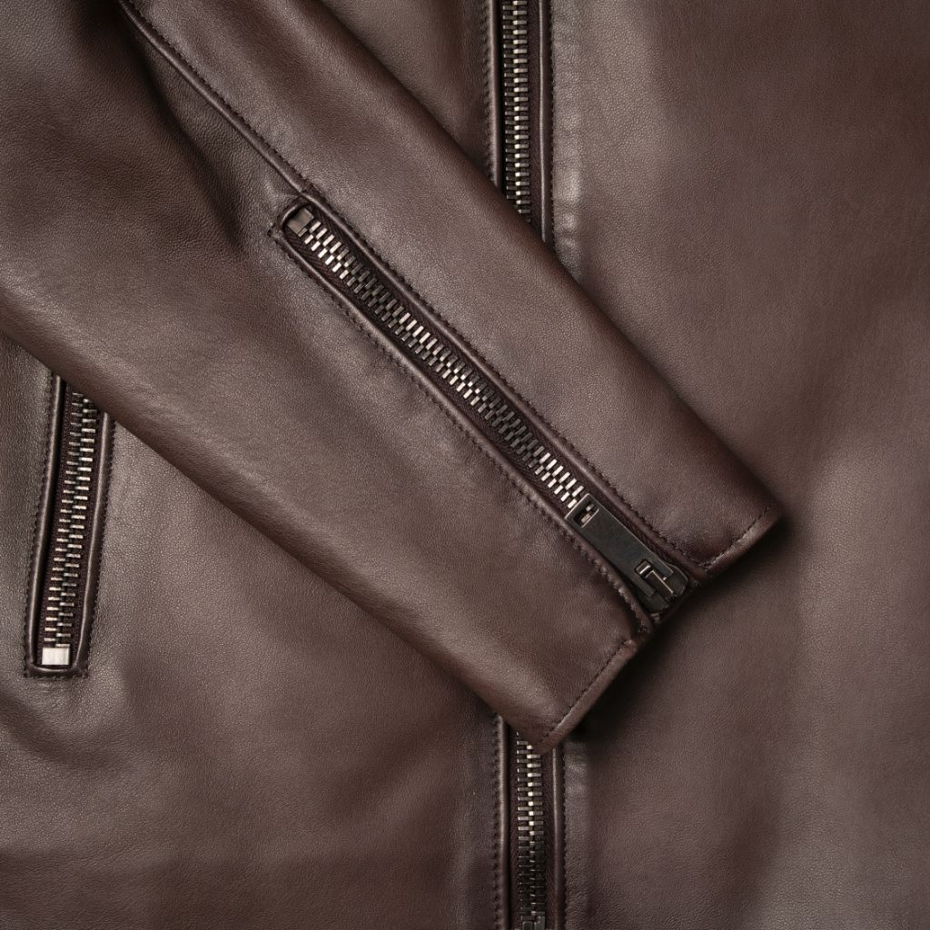 [W] Motorcycle Jacket | Old English