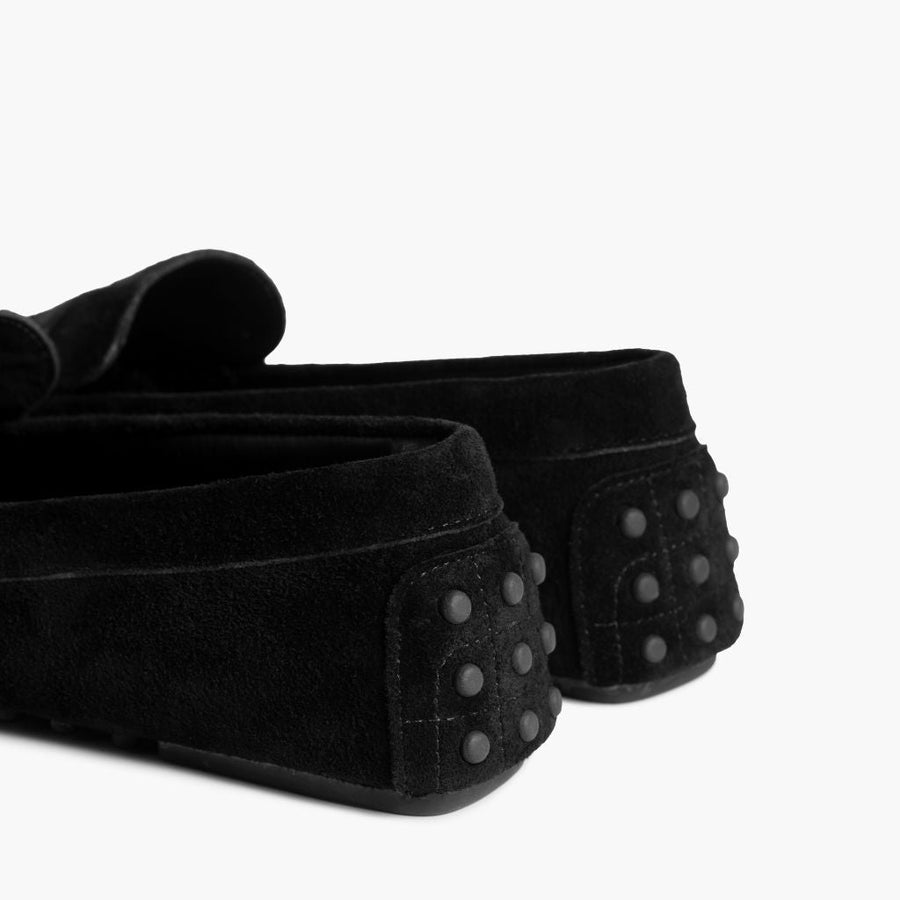 Driving Loafer | Black Suede