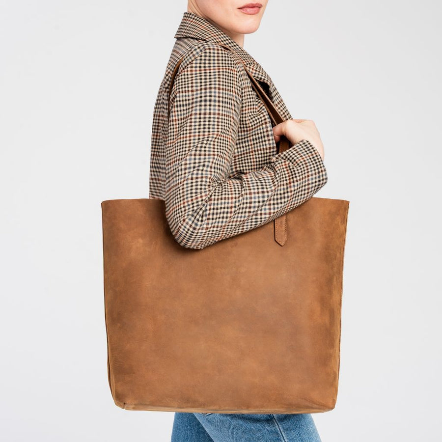 Everyday Tote | Vintage Cognac (L)