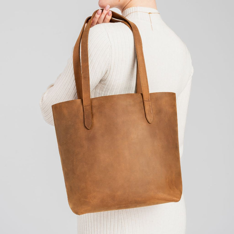 Everyday Tote | Vintage Cognac (M)