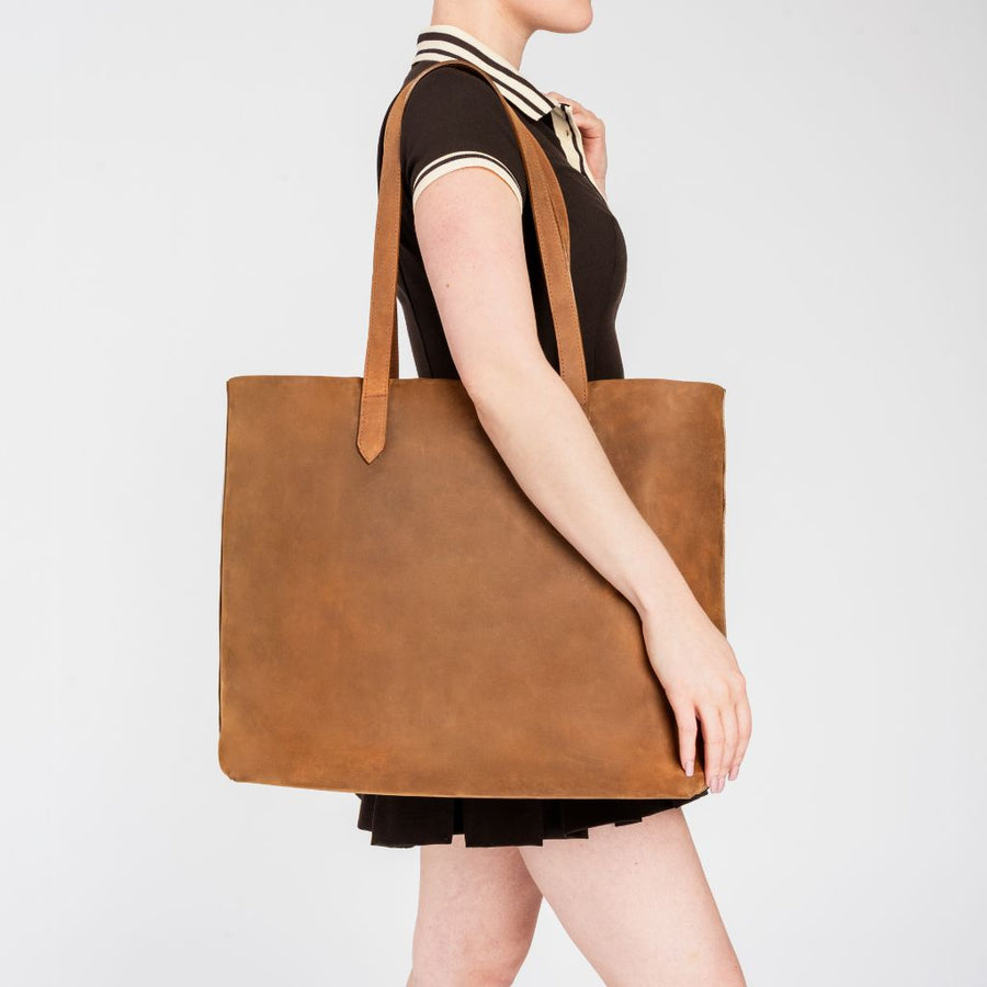Everyday Tote | Vintage Cognac (XL)