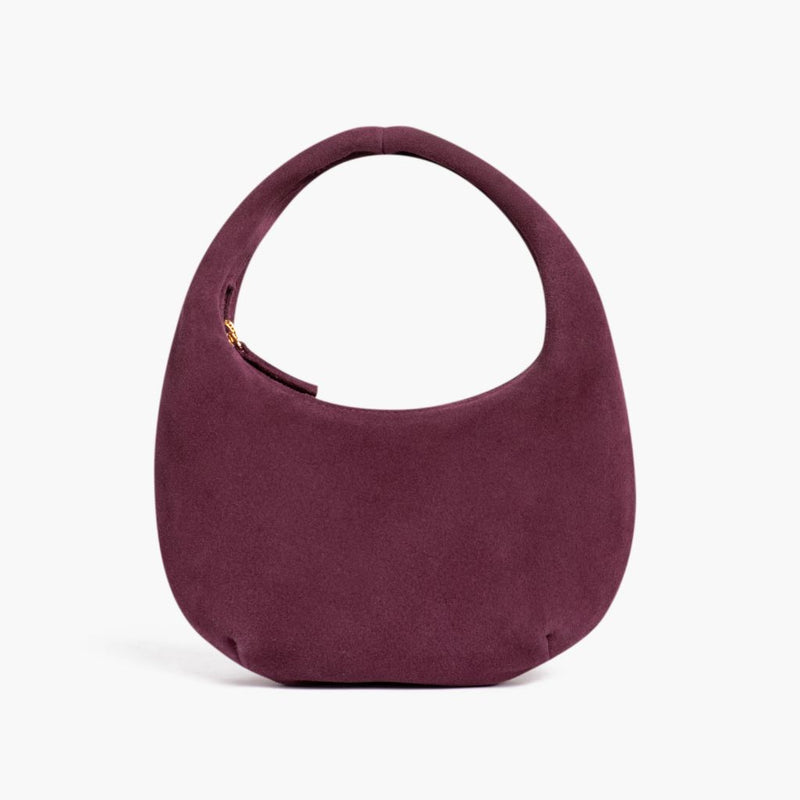 Mini Crescent | Burgundy Suede