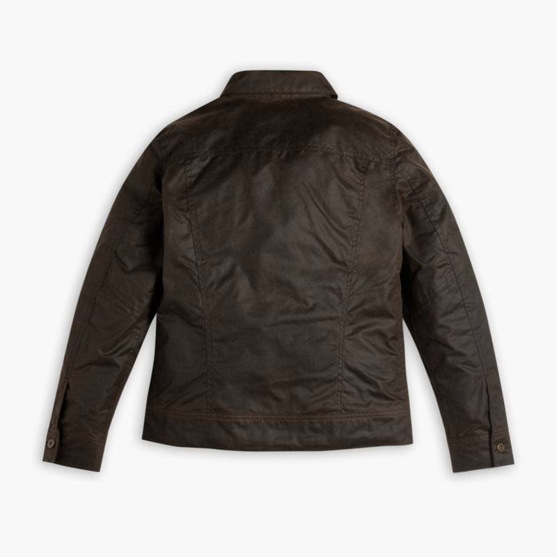Waxed Canvas Field Jacket | Dark Olive