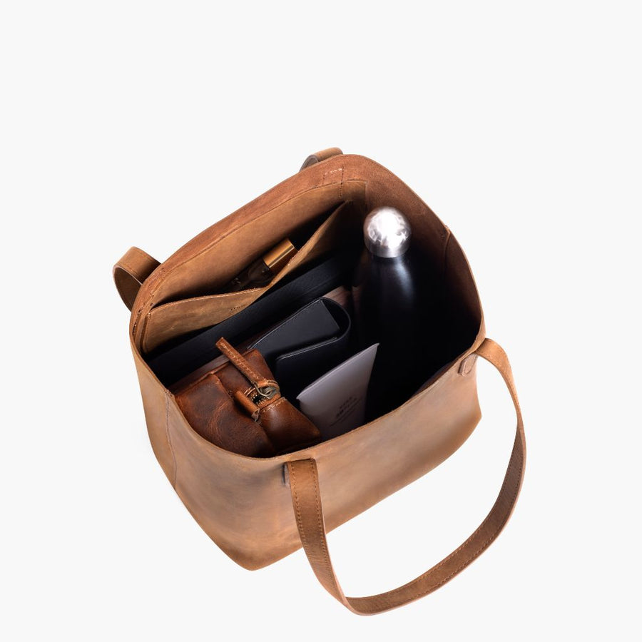 Everyday Tote | Vintage Cognac (M)