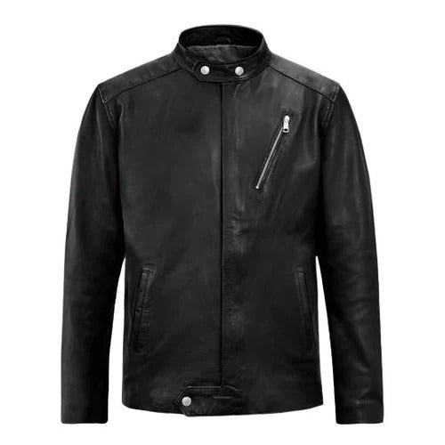 Men's Black Zephyr Leather Jacket