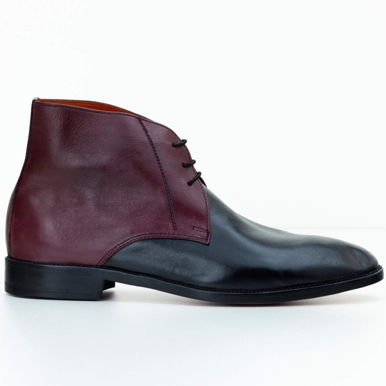 The Venn | Black & Purple Calfskin