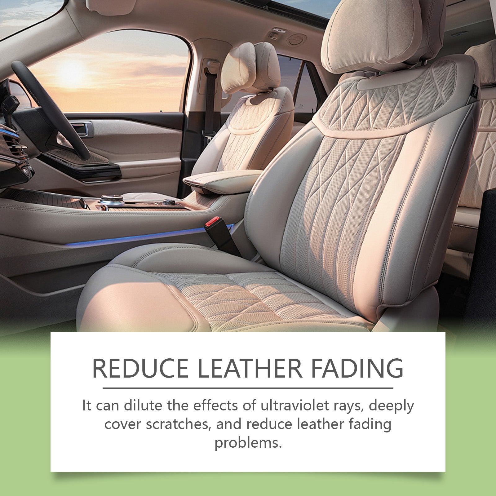 Car Leather Reconditioning Spray, Clean And Decontaminate Bright Car Interior Repair Maintenance Care Spray