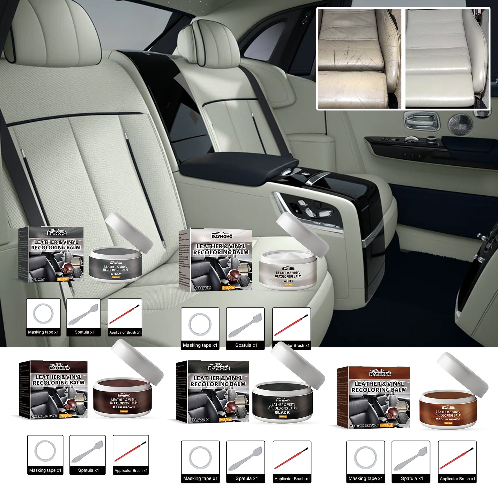 Leather Toning Cream, Leather Complementary Cream Car Seat Leather Sofa Leather Shoes Refurbished Complementary Color