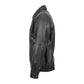 Men's Black Mirage Leather Bomber Jacket