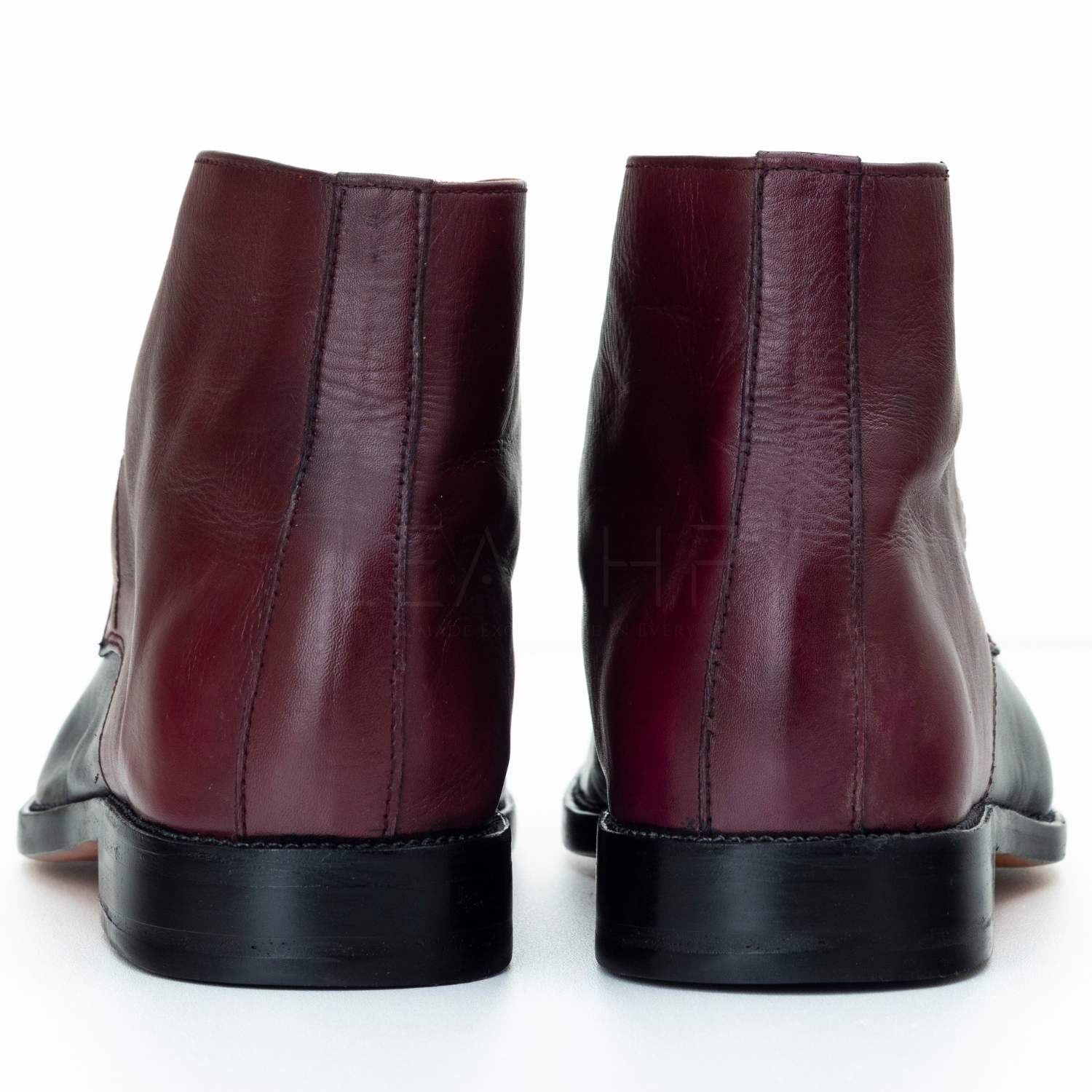 The Venn | Black & Purple Calfskin