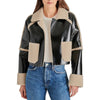 Women's Fur Original Leather Cropped Jacket