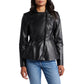 Women's Peplum Moto Leather Jacket