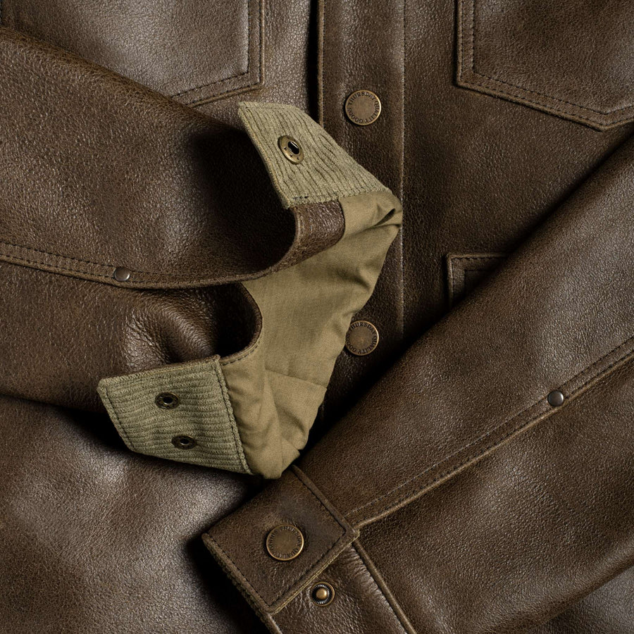 Roughout Cruiser Jacket | Dark Olive