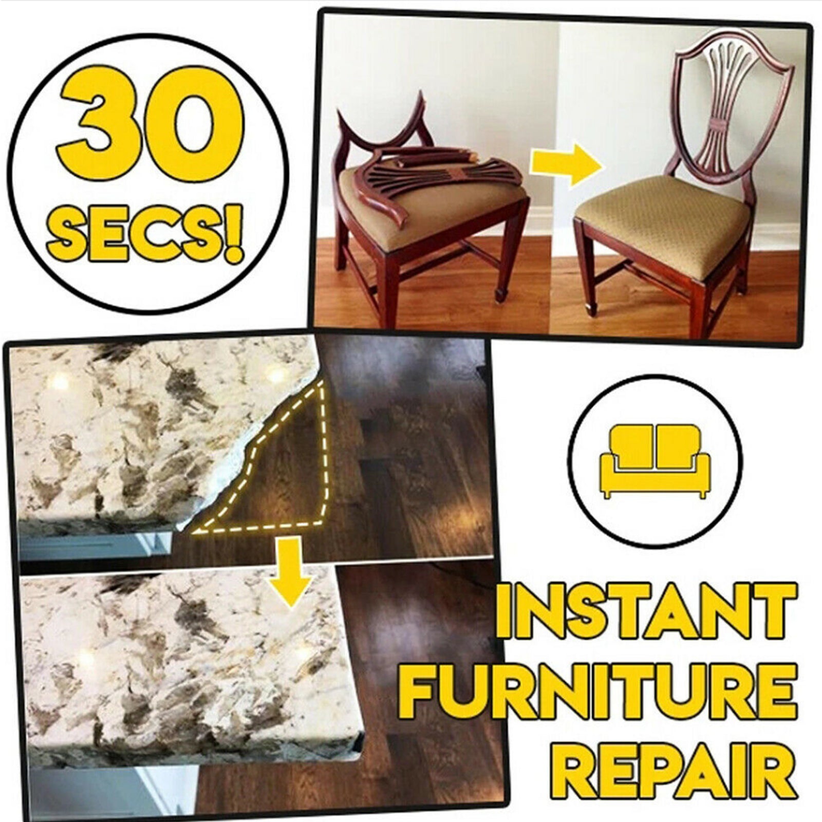 Multifunctional Adhesive, Repair Manual Diy Quick Drying Adhesive Repair Leather Wood Tile