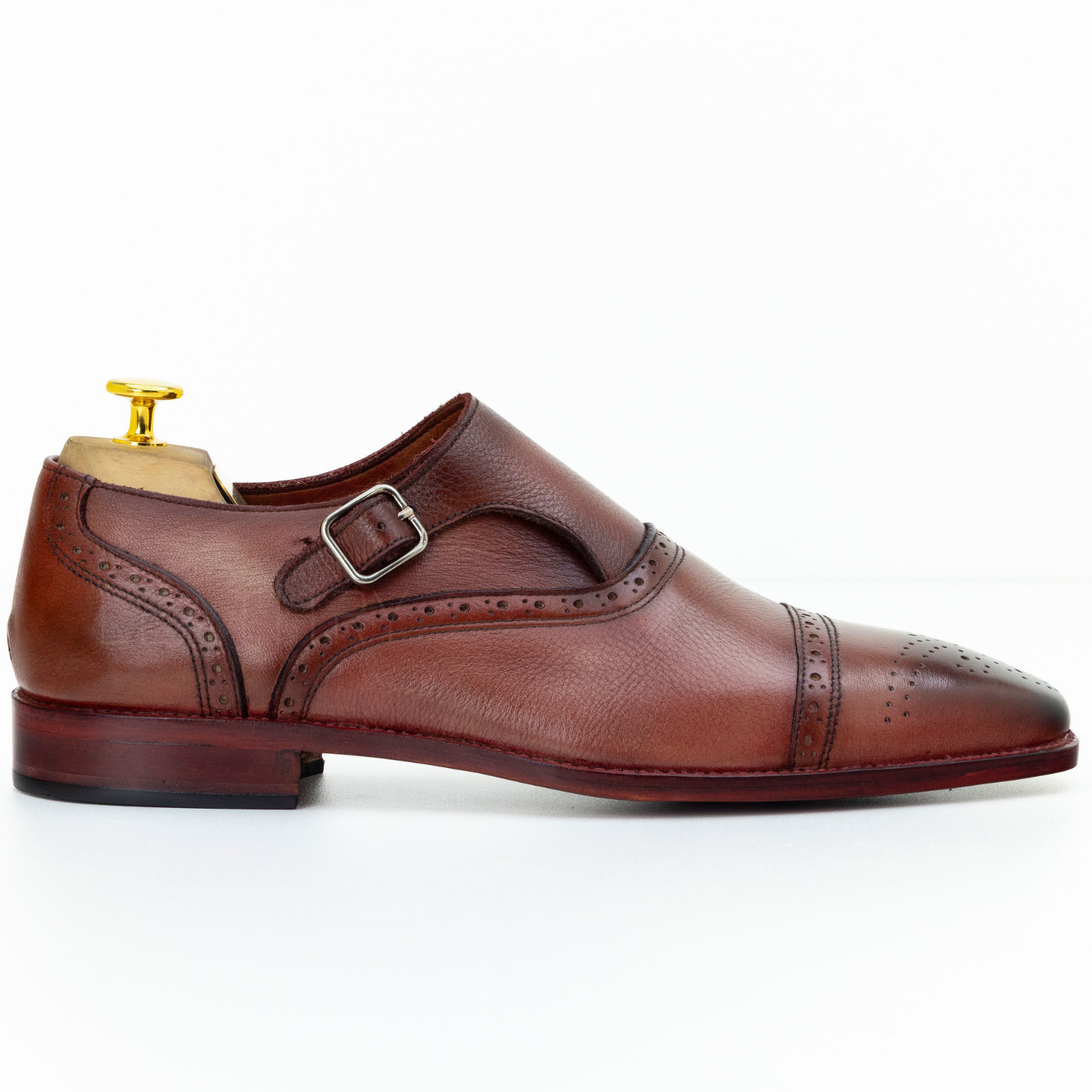 The Zarek |  Cap Toe Monk Strap