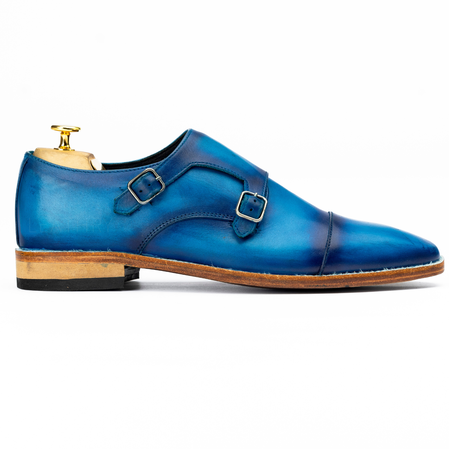 The Alton | Blue Double Monk Strap