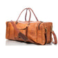 Full Grain Leather Weekender Duffel Bag