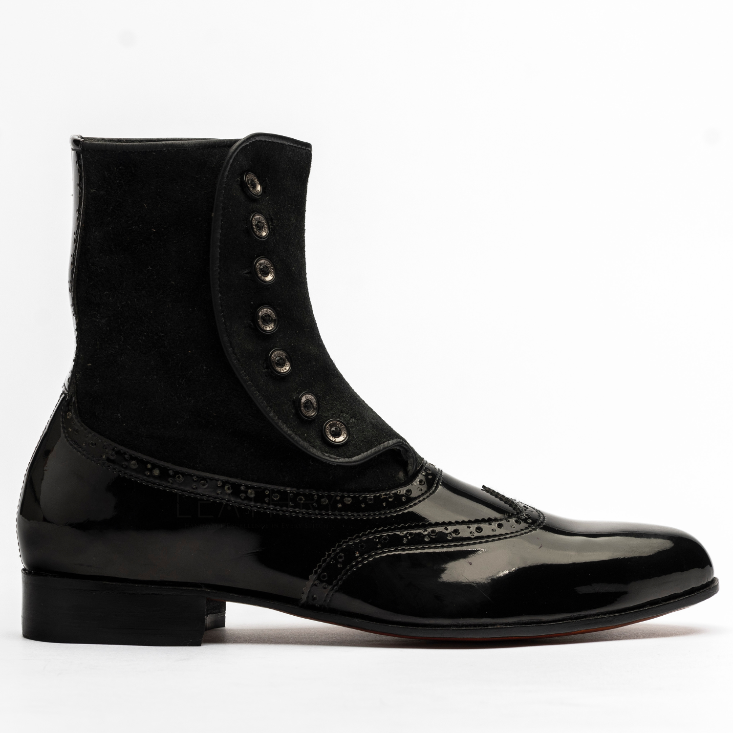 The Harlan | Patent Leather Ankle Boots