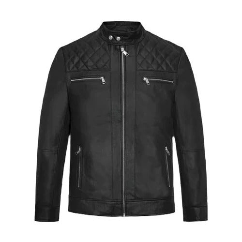 Men's Black Mirage Leather Jacket