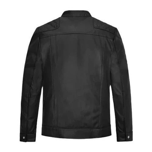 Men's Black Mirage Leather Jacket