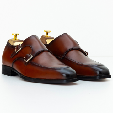 The Ansel | Brown Leather Monk Strap