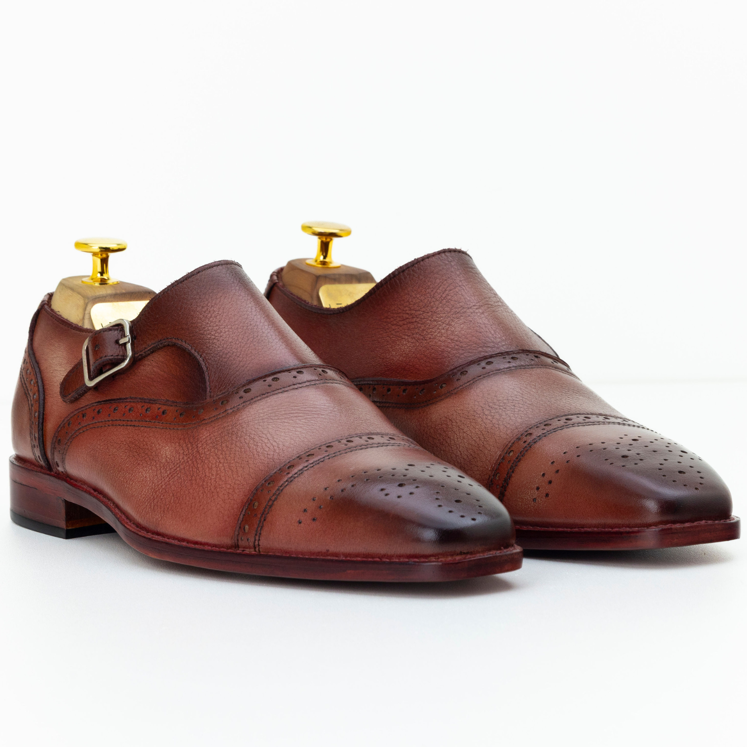 The Zarek |  Cap Toe Monk Strap