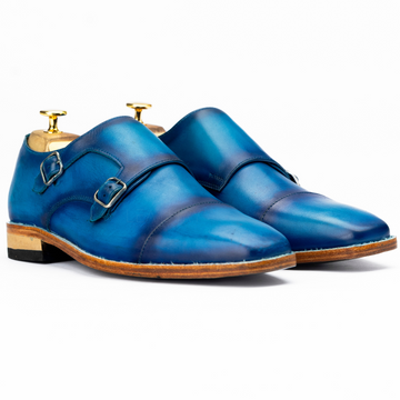 The Alton | Blue Double Monk Strap