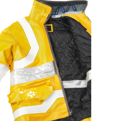 Men's Yellow Cyberpunk Edgerunners Leather Jacket