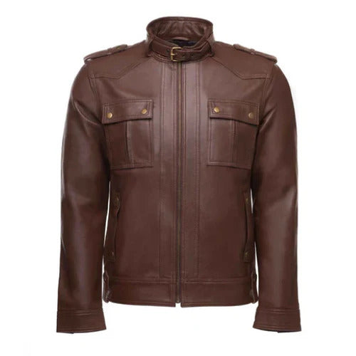 Men's Brown Obsidian Leather Jacket