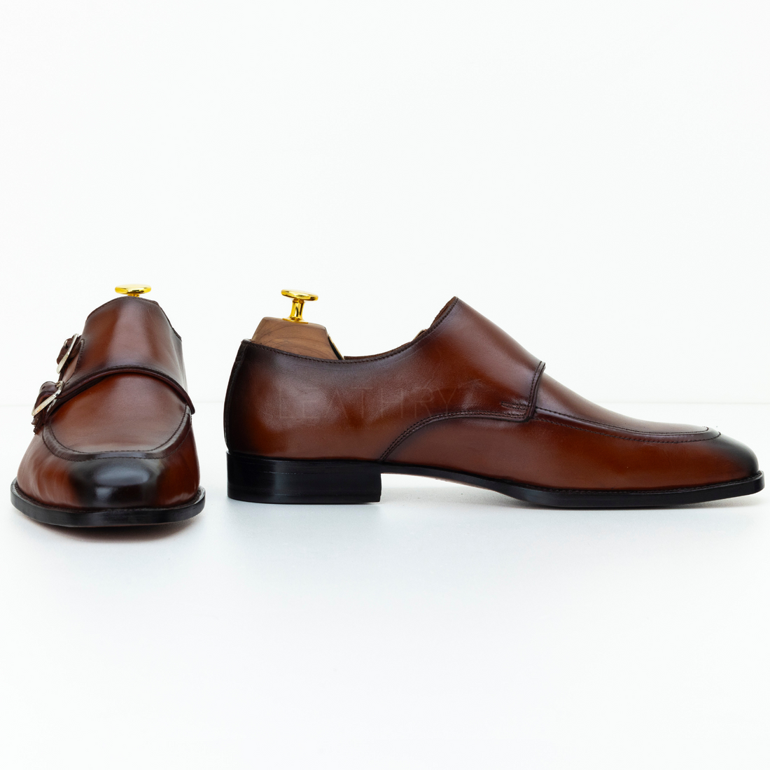 The Ansel | Brown Leather Monk Strap