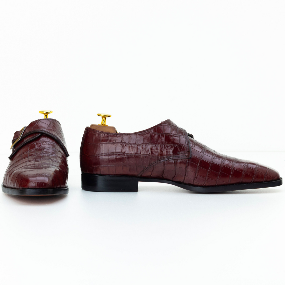 The Ogden | Alligator Texture Monk Strap