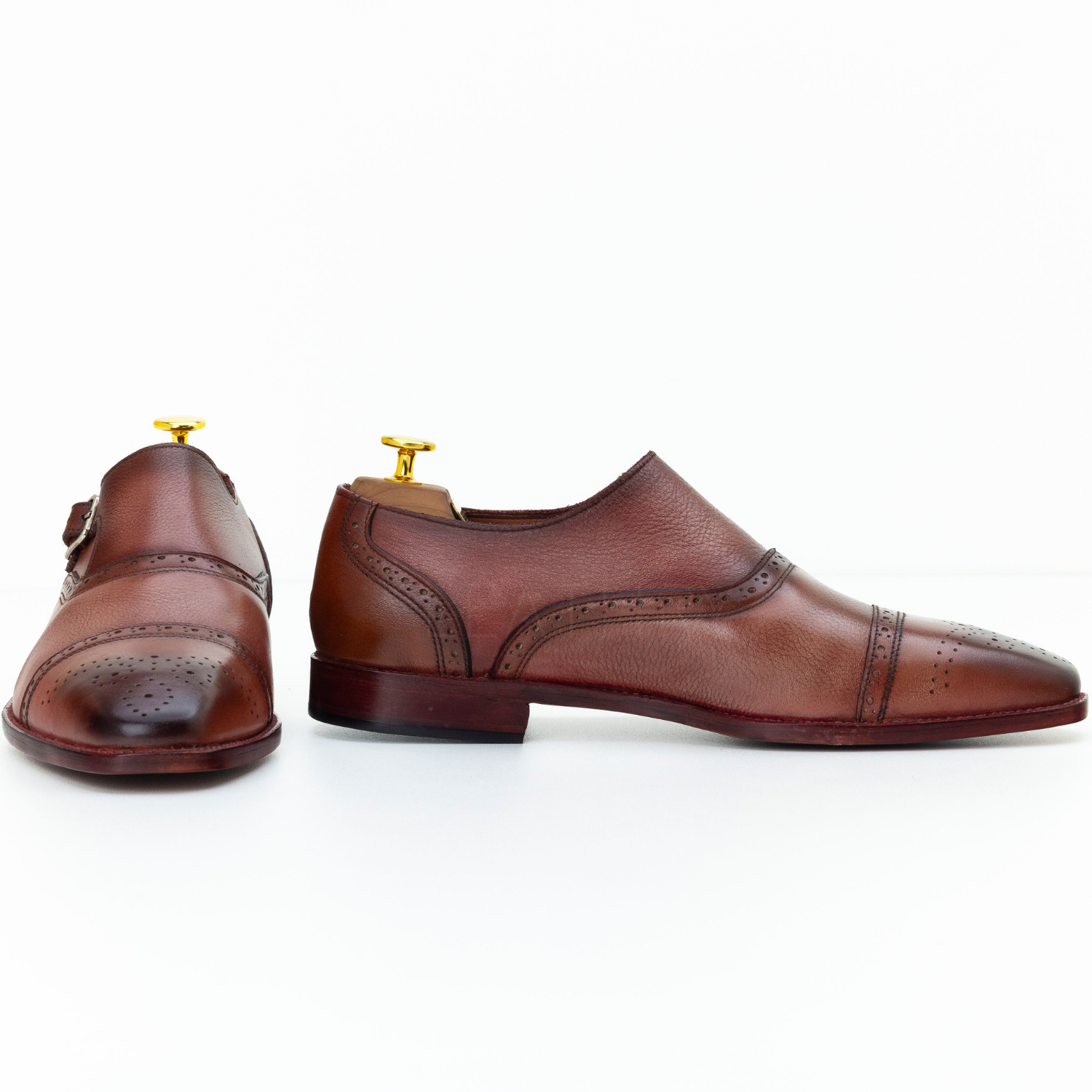 The Zarek |  Cap Toe Monk Strap