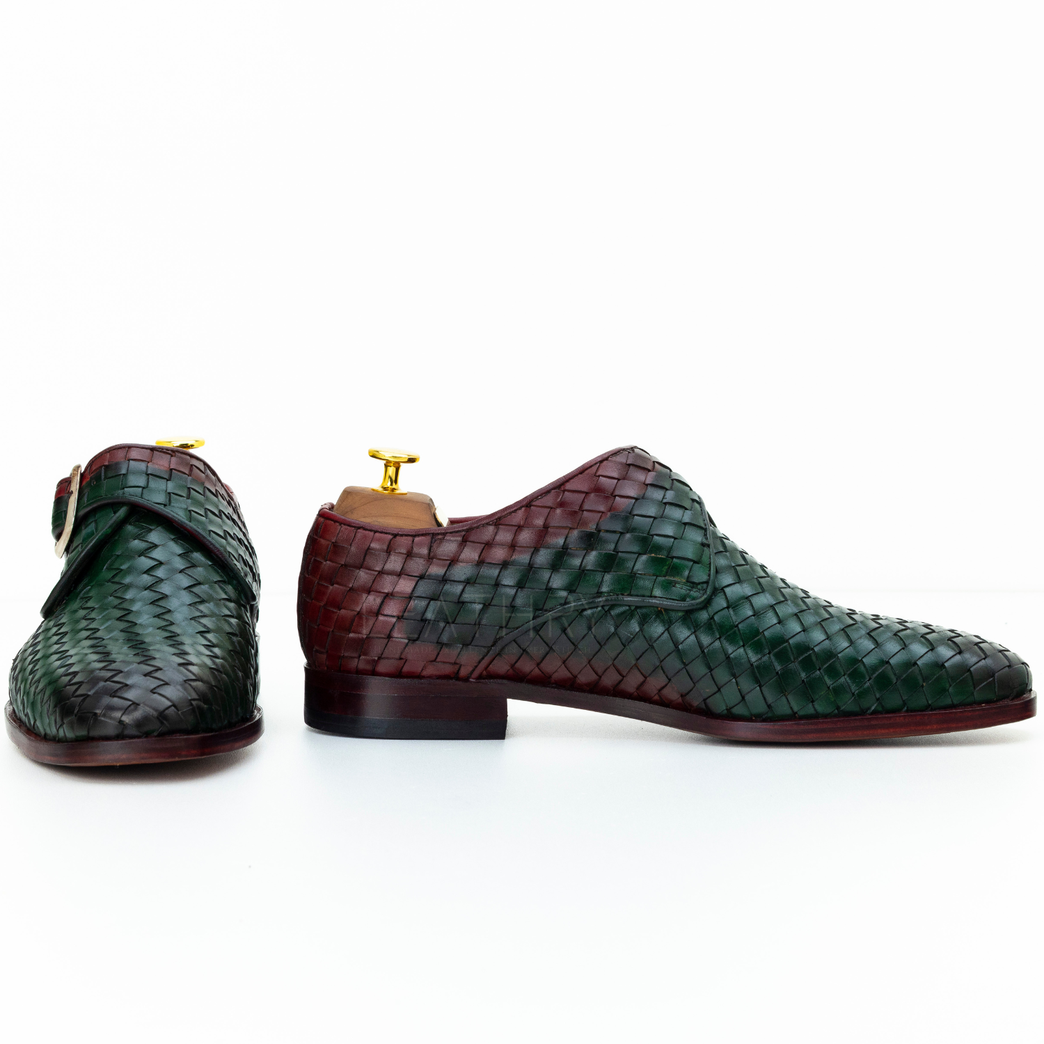 The Thoren | Woven Leather Monk Strap