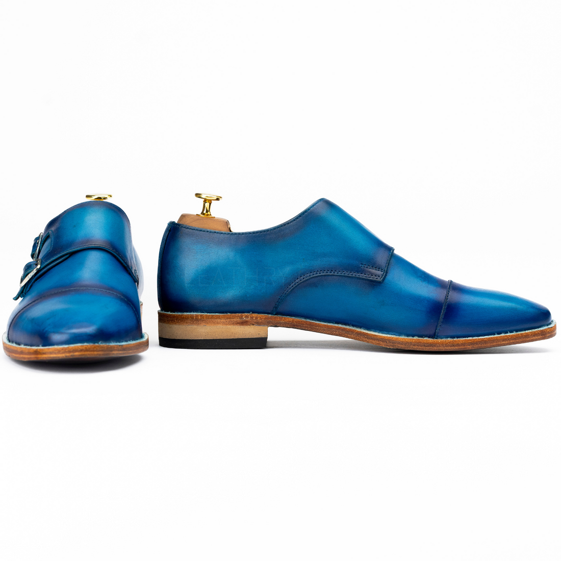 The Alton | Blue Double Monk Strap
