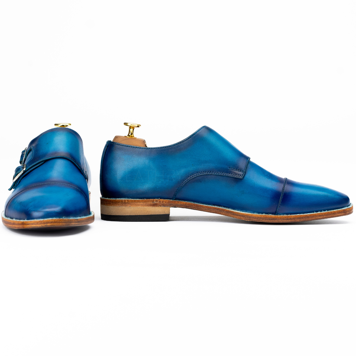 The Alton | Blue Double Monk Strap
