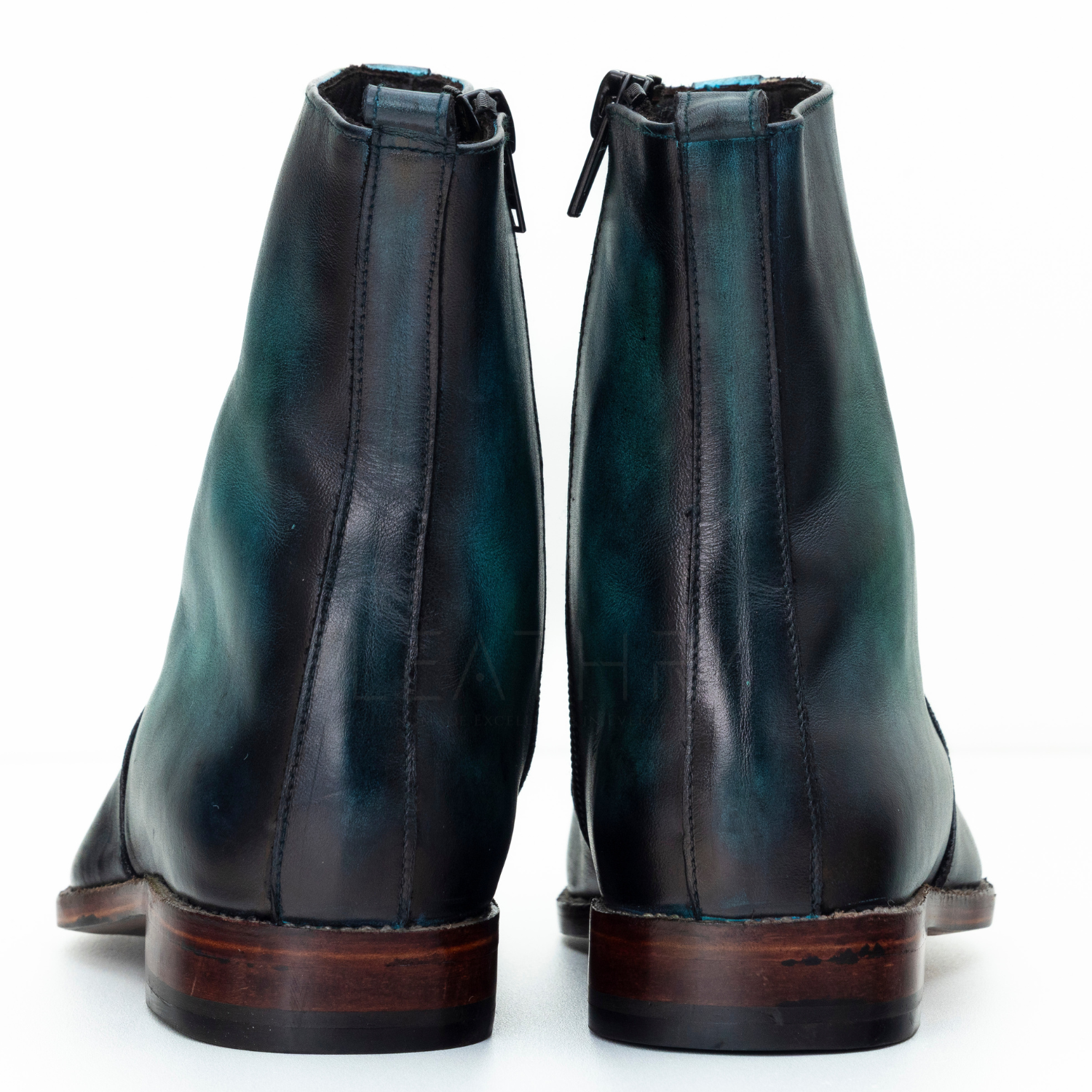 The Ulan | Turquoise Patina Leather