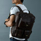 Premium Leather Backpack with Multiple Pockets