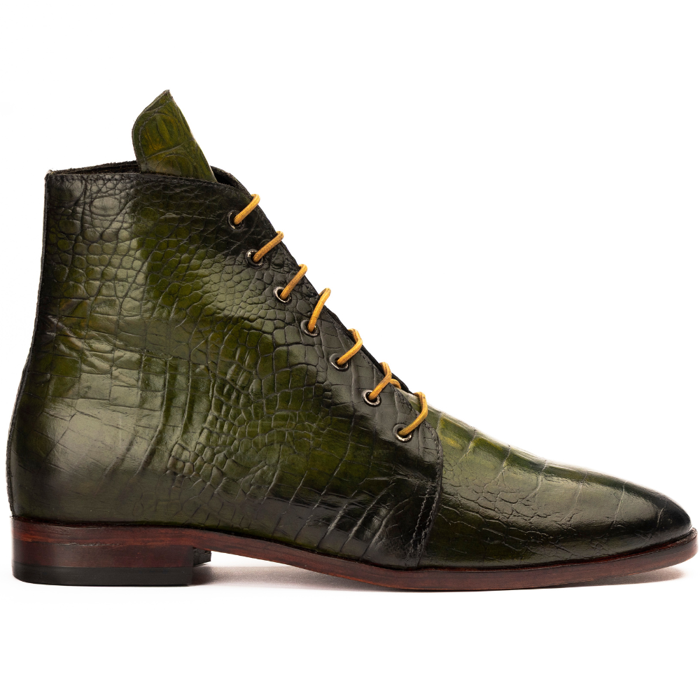 The Prynn | Green Crocodile Texture