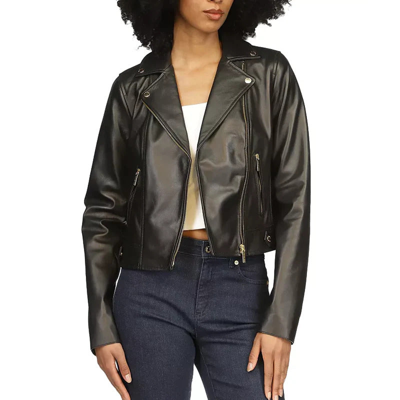 Women's Michael Kors Moto Leather Jacket