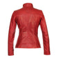 Women's Red Versona Leather Jacket