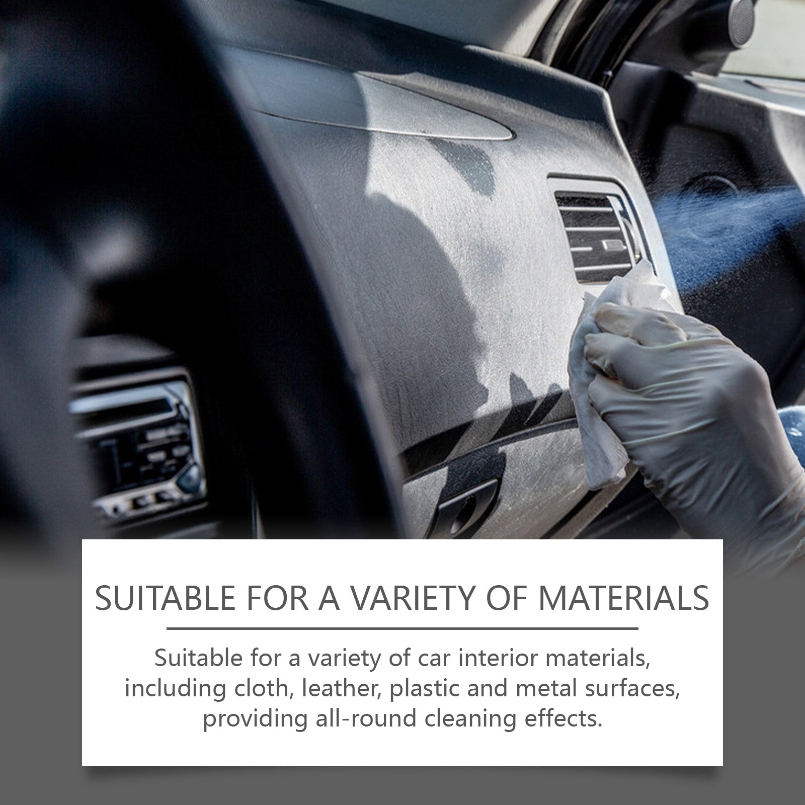 Car Interior Cleaner, Interior Cleaning Refurbished Leather Fabric Plastic Cleaner